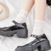 Floral Lace Frill Trim Crew Socks