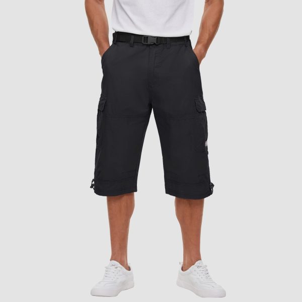 20d46c28ba62947126ec9be85a149d5c50a5c669d1d0b3227eb898fcd98fdd5f.jpg Men 3/4 Cargo Shorts Cotton Lightweight Ripstop with Multi-Pockets