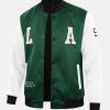 LA Print Baseball Jacket