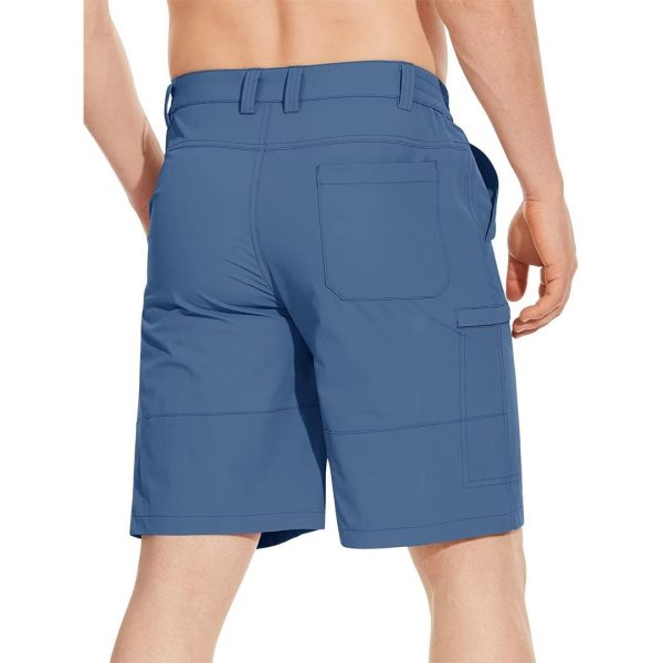 21f7f765d5b4b97696132ff43cfc22d10e3498531a40938de1fcd2c2d18cb36a.jpg Men's Casual Quick-Dry 5 Pockets Cargo Short