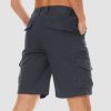 Men Classic Cargo Lightweight Many Pockets Work Elastic Waist Casual Cotton Comfortable Shorts