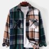 Contrast Panel Check Overshirt