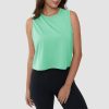 Crop Tops for Women Athletic Running Workout UPF 50+ Cropped Tank Tops