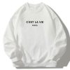 Paris Print Crew Neck Relaxed Sweatshirt