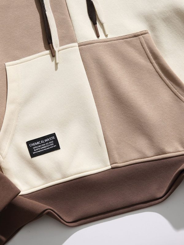 Oversize Color Block Hoodie
