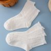 5pairs Solid Crew Socks