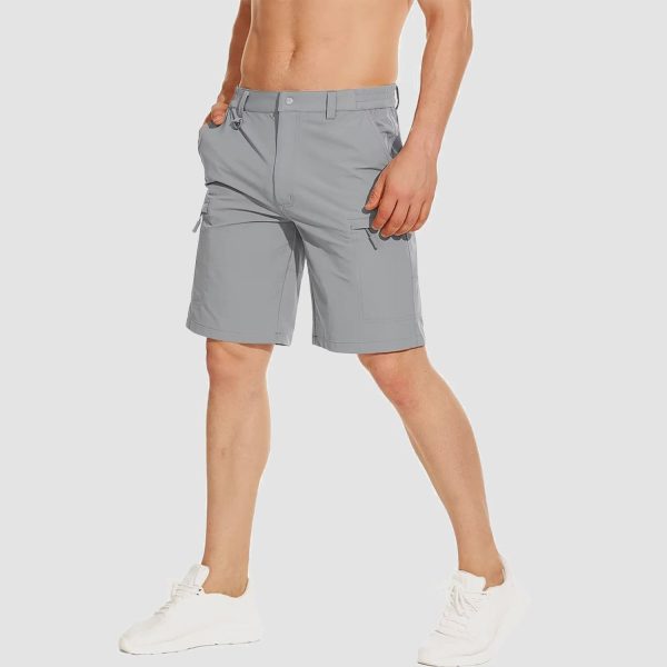 Men's Hiking Shorts 5 Pockets Water-Resistant Ripstop Quick Dry Outdoor Shorts