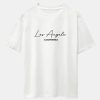 Los Angeles Handwritten Print Heavy Weight Oversize T-Shirt