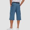25dc2971424c89a4ee1fced21ac6933484db2299a67338453cd9648d508d31b1.jpg Men 3/4 Cargo Shorts Cotton Lightweight Ripstop with Multi-Pockets