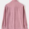 Long Sleeve Flap Pocket Corduroy Shirt