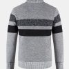 Striped Zip Up Sweater