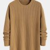 Long Sleeved Muscle Fit Ribbed T-Shirt