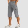 278d4b6f1fde09ecdea9bb4458bb2b8c6e20e286a29951ff224b142ca76e7474.jpg Men Knee Length Shorts Lightweight Thin Quick Dry Cargo Shorts