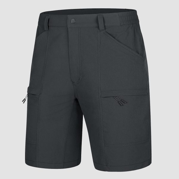 Men's Hiking Shorts with 5 Pockets Water-Resistant Ripstop Quick Dry Fishing Shorts