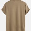 Muscle Fit Arc Hem Mesh T-Shirt