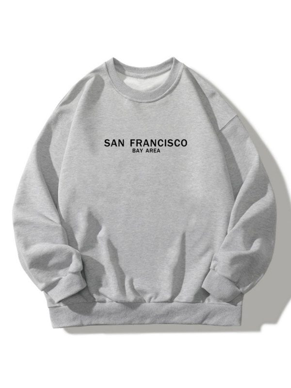 San Francisco Print Crew Neck Relaxed Sweatshirt