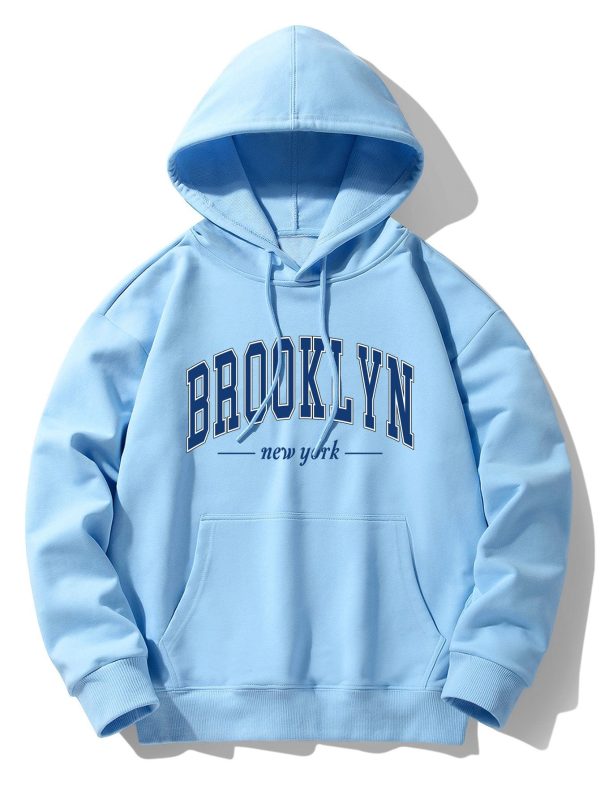 Brooklyn Print Cotton Blend Hoodie & Jogger Pants