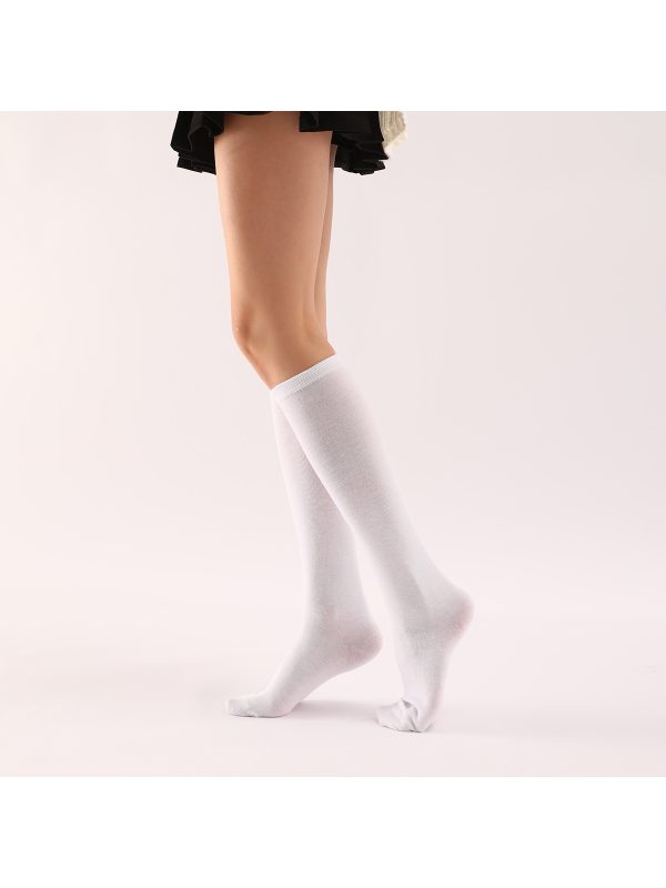 Solid Over The Calf Socks
