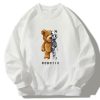 Robot Bear Crew Neck Relaxed Sweatshirt