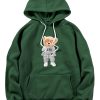 Rich Bear Print Hoodie