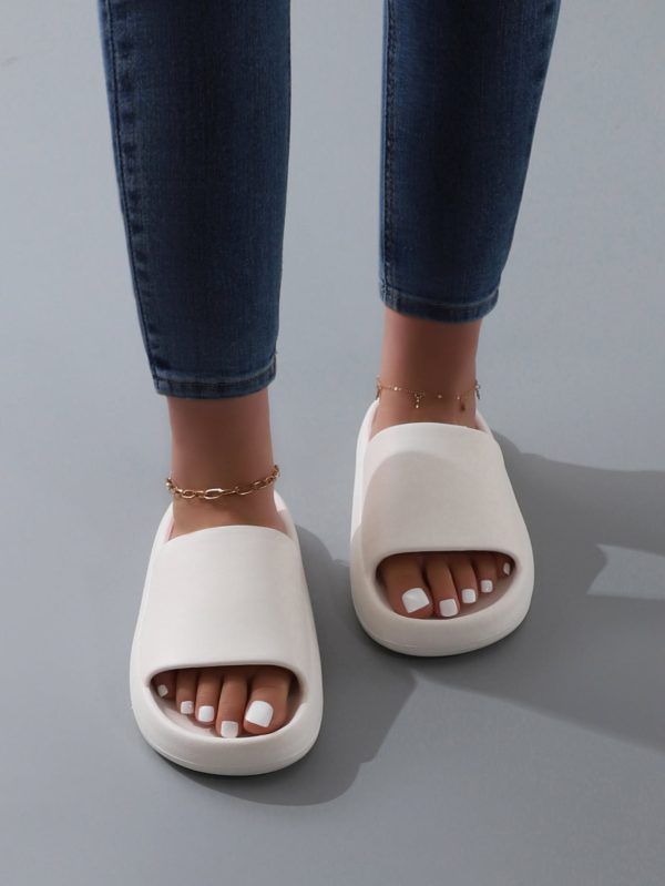 2e4f3f13013f2792ee2930831da559a000f777d408c57e50f48d1ddf46c4dc88.jpg Fashion White Slippers For Women, Minimalist Single Band Slides