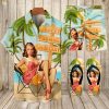 Suitmens Men's Hawaii Vacations Print Shirt Three-Piece Set 061