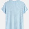 Muscle Fit Arc Hem Textured T-Shirt