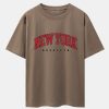 New York Print Drop Shoulder Oversize T-Shirt