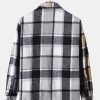 Contrast Panel Check Overshirt