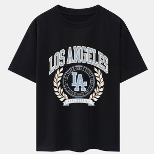 Los Angeles Varsity Print Heavy Weight Oversize T-Shirt