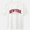 New York Print Drop Shoulder Oversize T-Shirt