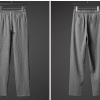 Men's Grey Ice Silk Linen Two Piece