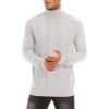 34350ecbcc3eef4b914f5af091da4e83d7bc774d0bc1ff79fe1aad10c9f506a1.jpg Men's Turtleneck Sweater Heavyweight Long Sleeves Cotton Pullover Knitted Casual Sweatshirt