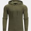 Slim Fit Raglan Sleeve Hooded Sweater