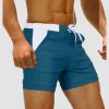 34a2a0d936223f92a95e422baa5251d15ba4b57e6e7f77629aff73146301b447.jpg Men's Swim Trunks Square Leg with Pockets Mesh Lining Beach Shorts Underwear