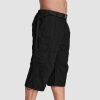 3539b14d16c55f6882f15aac5062247af1aae149d975488124e577095a4a99d3.jpg Men Summer Casual 3/4 Long Cargo Shorts Twill Cotton Elastic Waist Multiple Pockets Comfortable Capris Trousers