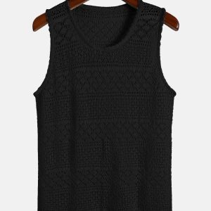 Knitted Textured Tank Top