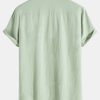 Textured Cotton Revere Shirt & 5" Shorts