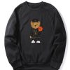 Basketball Bear Print Sweatshirt