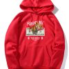 Money Bear Print Hoodie