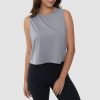 Crop Tops for Women Athletic Running Workout UPF 50+ Cropped Tank Tops