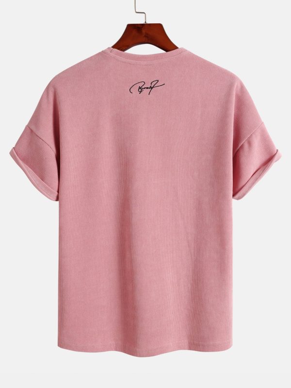 Dropped Shoulder Corduroy T-Shirt