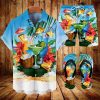 Suitmens Men's Hawaiian Tiki Party Shirt Three-Piece Set 047