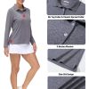 Women's Polo Shirts Long Sleeve UPF 50+ Sun Protection Golf Shirts Quick Dry Athletic Workout Collared Shirt