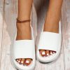 Women's Fashionable Minimalist Open Toe Slides