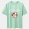Los Angeles Coat Of Arms Print Drop Shoulder Oversize T-Shirt