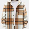 Flannel Plaid Overshirt With Pocket