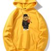 Basketball Bear Print Hoodie