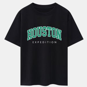 Houston Print Drop Shoulder Oversize T-Shirt