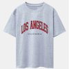 Los Angeles Print Drop Shoulder Oversize T-Shirt